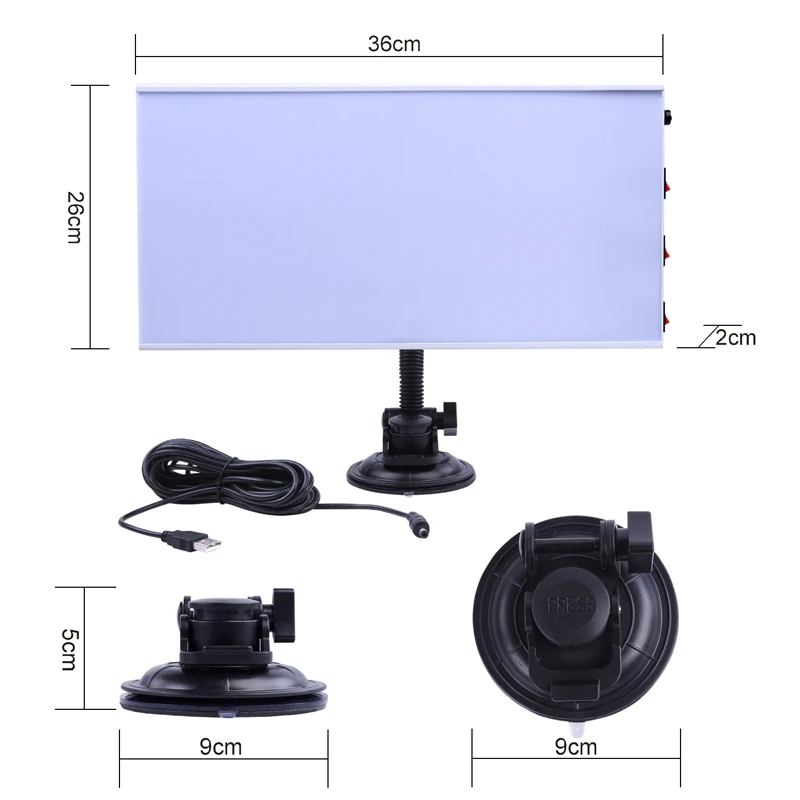  LED Lamp Reflector Board Dent Repair Tools LED Light Reflection Board with Adjustable Holder Hand T
