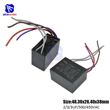 

diymore CBB61 AC 450 -500V 2μF/3μF/3μF±5% Capacitance 50/60Hz 5 Wires Running Capacitor for Air Conditioner Fan Motor