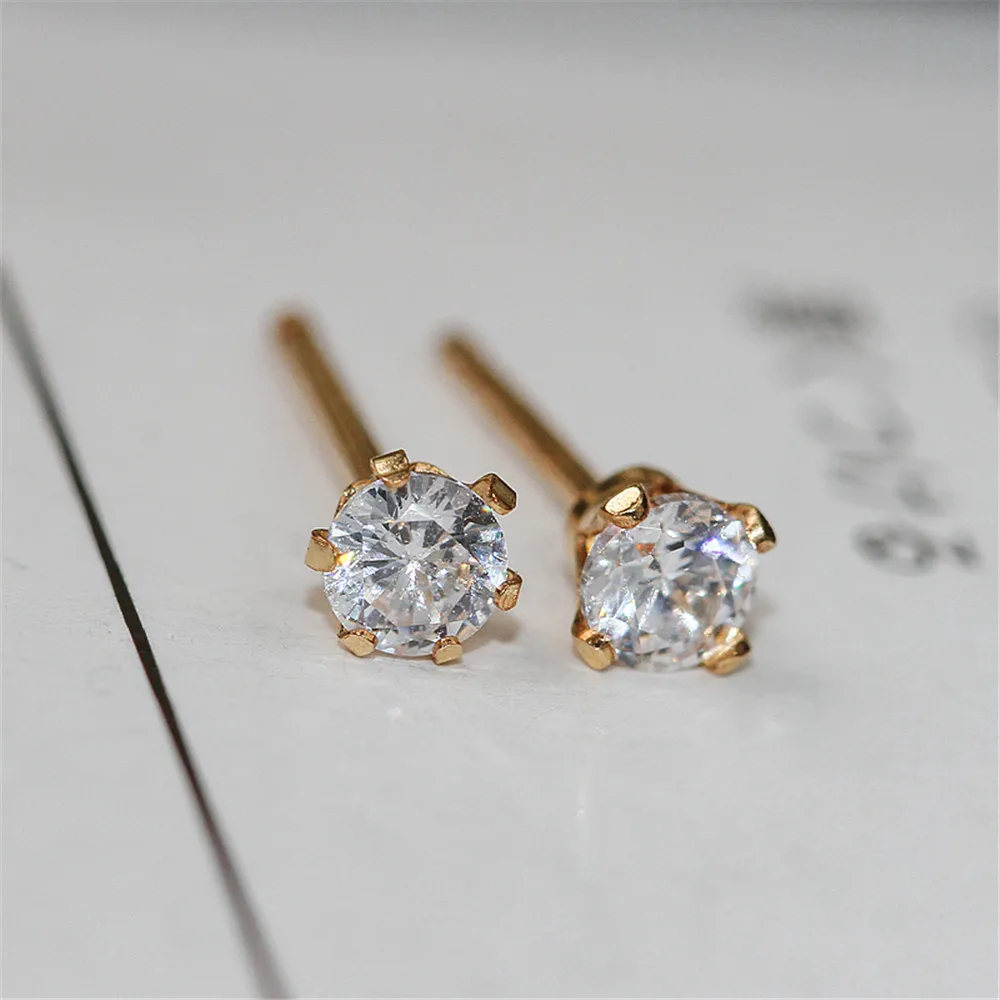 Аксессуары для рукоделия American 14K gold простые с четырьмя зажимами фианитами |
