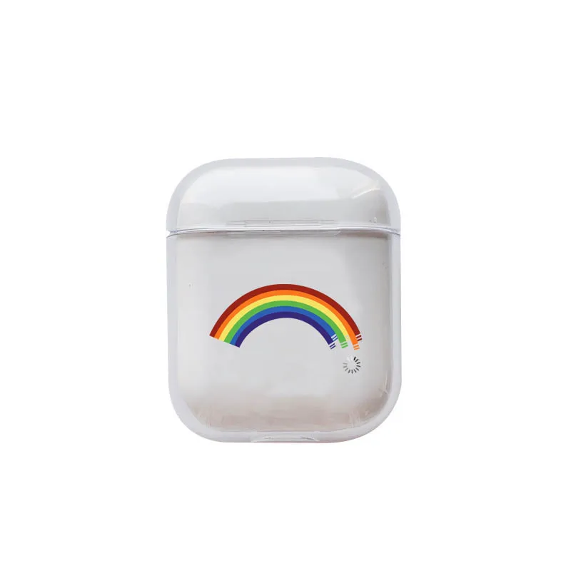 Роскошный чехол с рисунком карты для Apple Airpods, милый прозрачный жесткий Bluetooth защитный чехол для наушников для Air pods, 2 Чехол