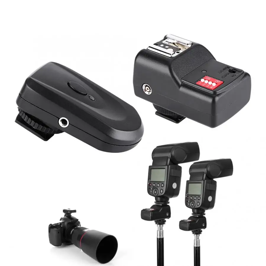 

VBESTLIFE 16 Channel Wireless Flash Trigger Set with 1 Transmitter + 1 Receiver + 1 Sync Cord for Nikon for Olympus for Pentax