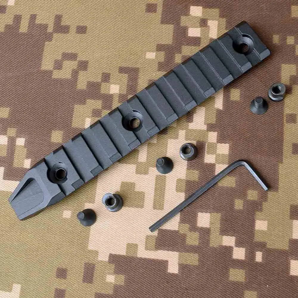 Охотничьи аксессуары 11 слотов Keymod направляющая для URX 4 0 Quad Rail|Кронштейны и