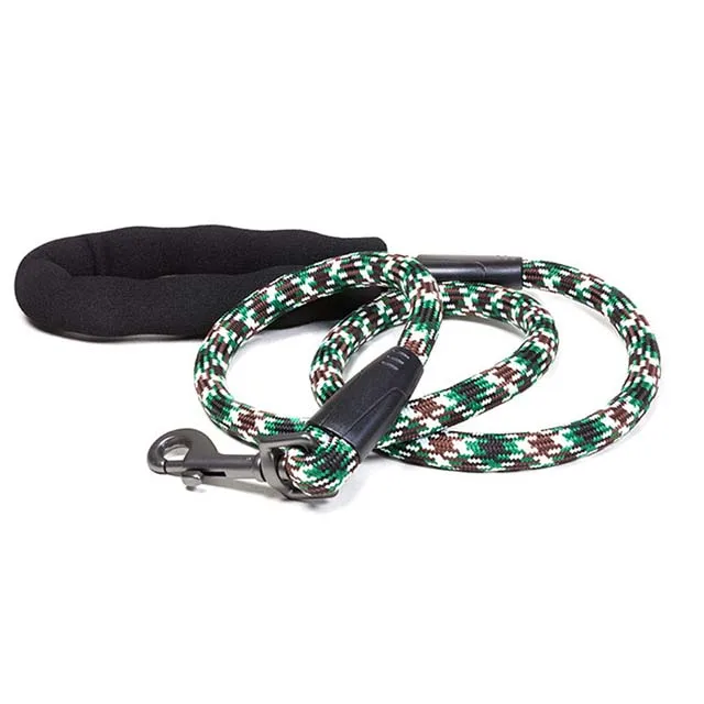Green-camo TUFF HOUND длинный поводок для собак нейлоновая веревка для домашних животных бегущие Трекинговые поводки длинная свинцовая собака Скалолазание Веревка для средних для крупных больших собак - Цвет: Green-camo