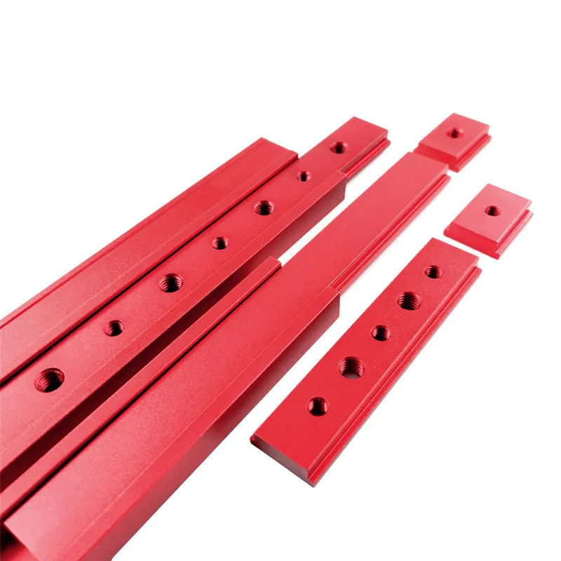 Aluminum M6/M8 T Track Slider Woodworking T Track Tool For 30/45 Type T-Track Jigs Screw Slot Fastener