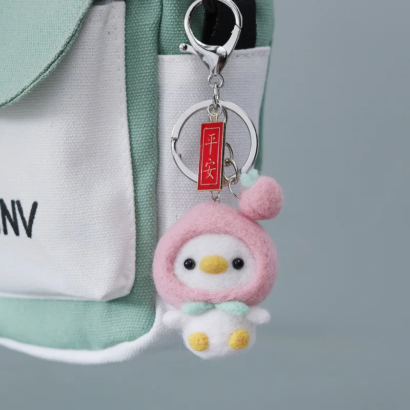 No Fashion Handmade Wool Needle Felt Kit Diy Package Lovely Hot Ins Animal Sheep Duck Tiger Deer Custom Felting Decoration Doll