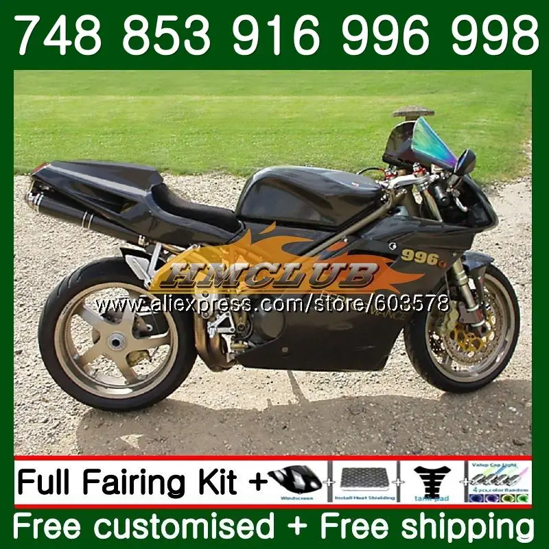 996 для поездок на мотоцикле DUCATI 748 853 916 94 96 97 98 99 01 02 50CL. 112 глянцевый черный 998 S R 1994 1995 1996 1997 1998 1999 00 2001 2002 обтекатель