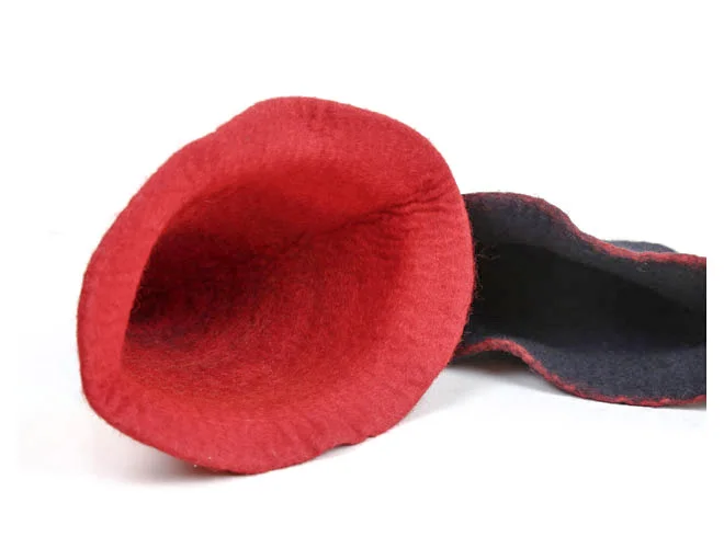 Ручной работы волшебник фетровые шапки модные радужные шерстяные шапки градиент женская шапка, сезон осень-зима женские дикие праздничные колпаки эльфийские шляпы капот подарок