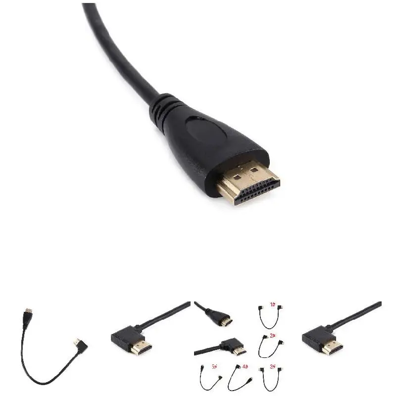 Дропшиппинг 0,3/0,5/1 м Мини HDMI мужчин и женщин конвертер вверх вниз правый левый Угловой кабель адаптера S888