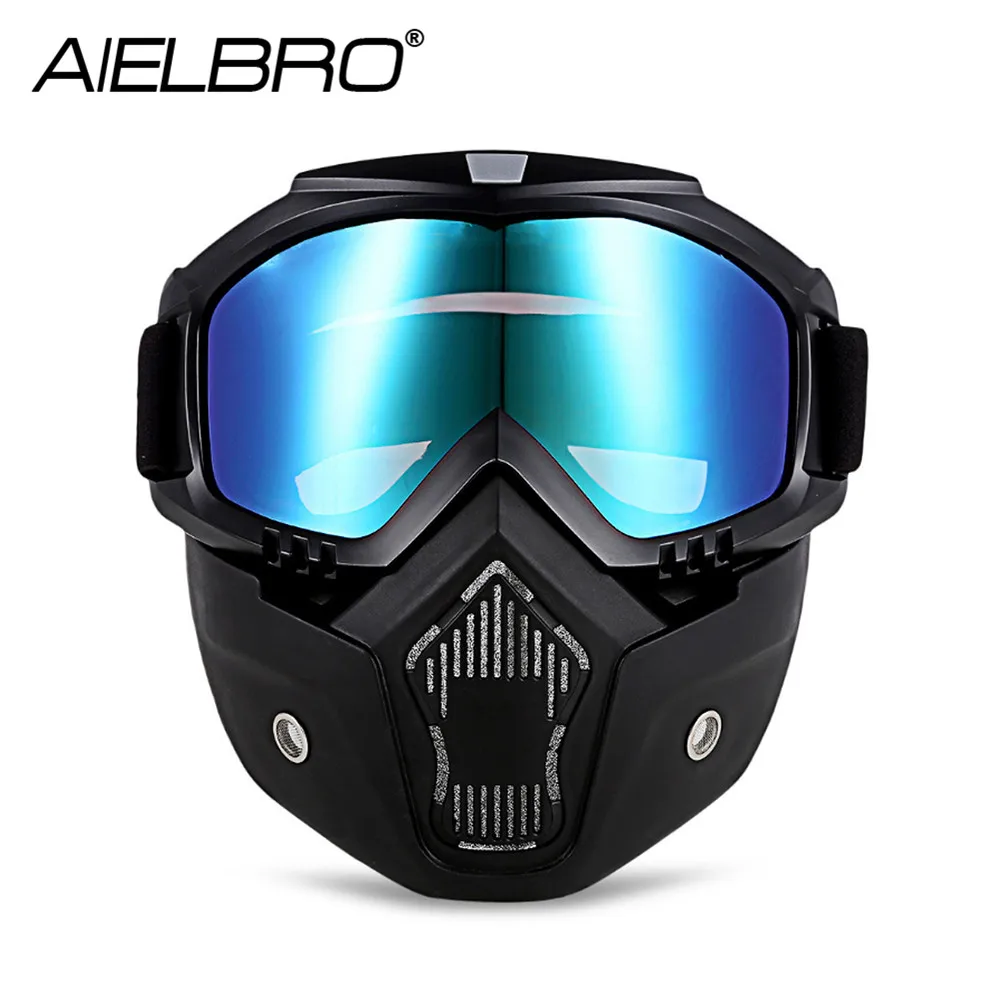 AIELBRO мужские и женские профессиональные очки для сноуборда и снегохода, зимние ветрозащитные очки для катания на лыжах, солнцезащитные очки для мотокросса, маска для лица