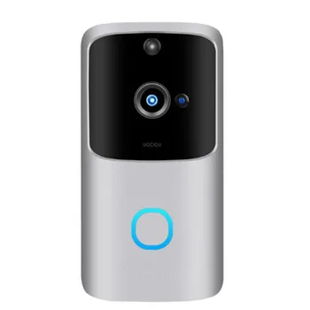 

Wireless WiFi DoorBell Smart Video Phone Visual Intercom Door Bell Secure Camera 166-Degree Angle Lens Smart PIR For Ios Android