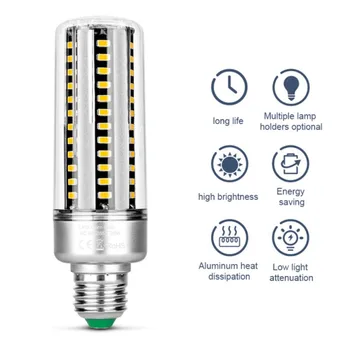 

1 Piece Of 5736-aluminum Corn Light, Aluminum Corn Light Super Bright Corn LED Bulb Commercial Ceiling High Cabin Lighting