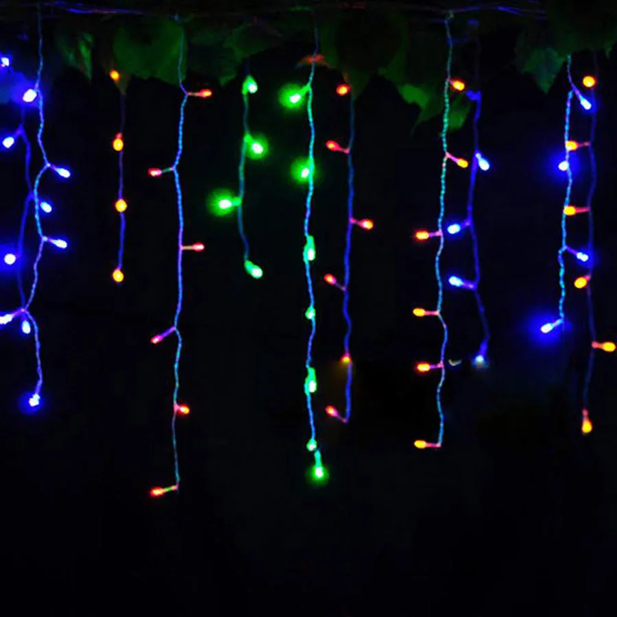 LED Curtain Icicle String Fairy Light 3-24M LED Christmas Garland Indoor Outdoor Party Garden Stage Decorative Lights 110V 220V (16)