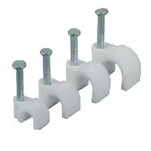 Cord-Tie-Holder Cable-Clips Cable-Management Circle CAT6 Electrical-Wire Round RJ45 100PCS