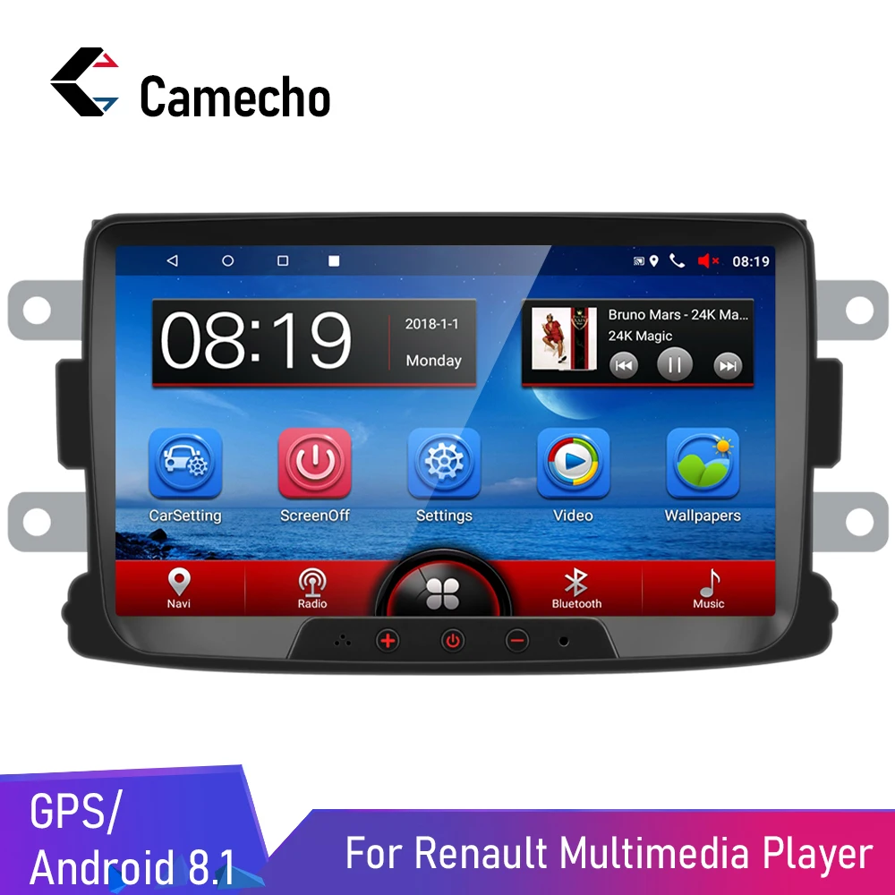  Camecho 2 din Android 8.1 Car radio GPS Multimedia Player Autoradio For Dacia Sandero Duster Renaul