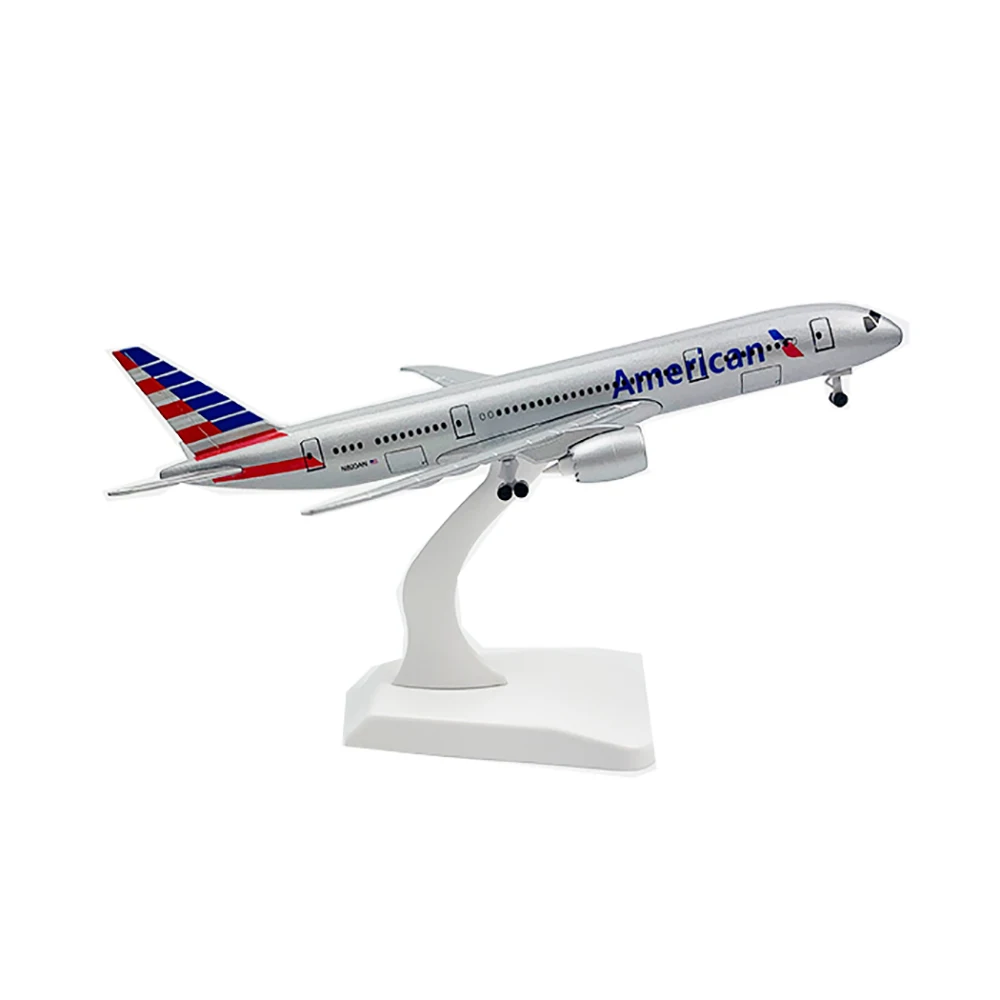 20cm Aircraft American Boeing 787 with Landing Gear B787 Alloy Plane Model Toys Children Kids Gift for Collection | Игрушки и хобби