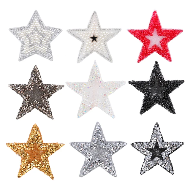 Stickers Clothes Iron Stars  Rhinestone Star Patch Clothing - Rhinestone  Star - Aliexpress