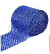 Blue 12 см, 9,2 м, блестящая сетка-рулон с алмазами, событие, единорог, вечеринка, день рождения, свадьба, сделай сам, украшения для стола, торта, обертывания ленты с кристаллами, тюль - Цвет: Blue