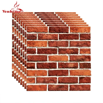 

PVC Self Adhesive Wallpaper 3D Brick Tiles for Kitchen Backsplash Peel and Stick Wall Stickers Bathroom Home Decor Wall Decals