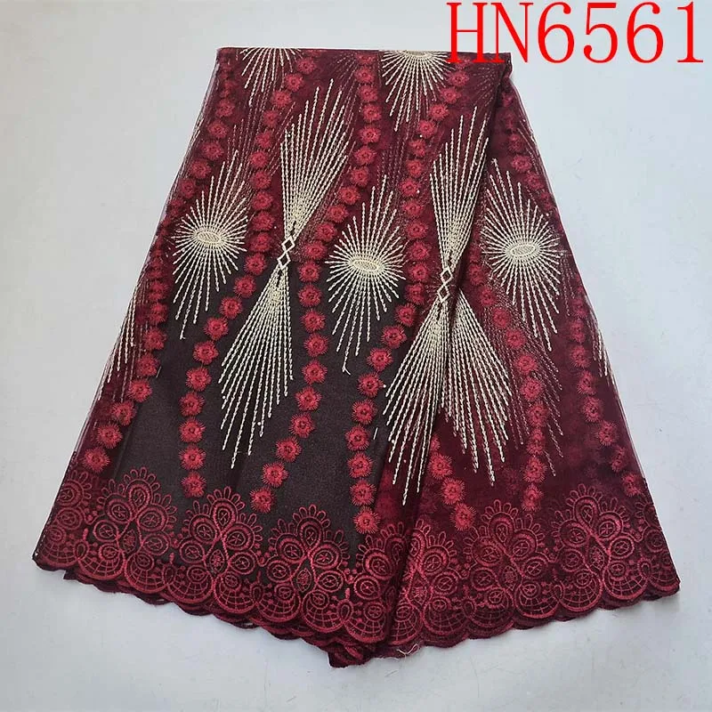 

Wine Color African Lace Fabric High Quality French Tulle Lace Fabric 2019 Nigerian Laces Guipure Embroidery Fabric For Wedding