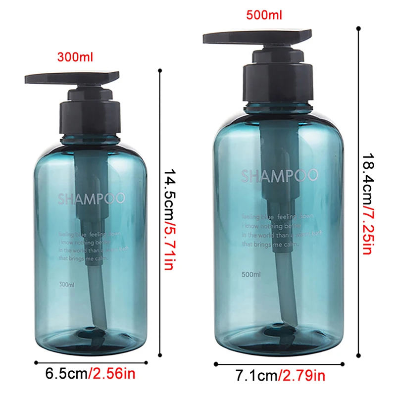Liquid Soap Dispenser Bottle Bathroom Shampoo Body Wash Bottle Press Type Lotion Empty 300ML/500ML soap dispenser shampoo dispenser soap dispenser bottle
