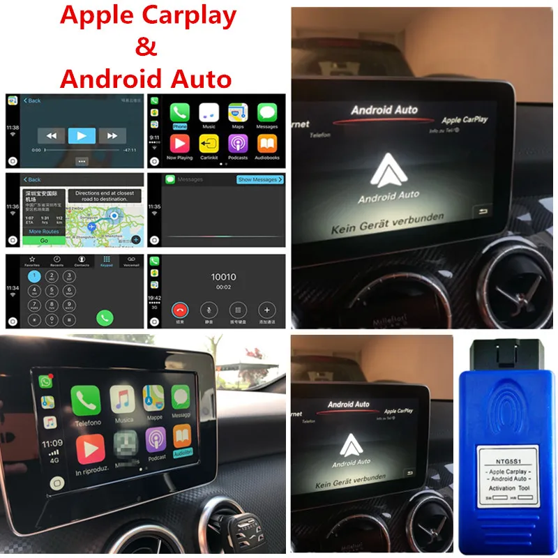 

Hot sell Newest Apple CarPlay and Android Auto Activation Tool for Benz NTG5 S1 Simple Safe and Perfect Working in the car