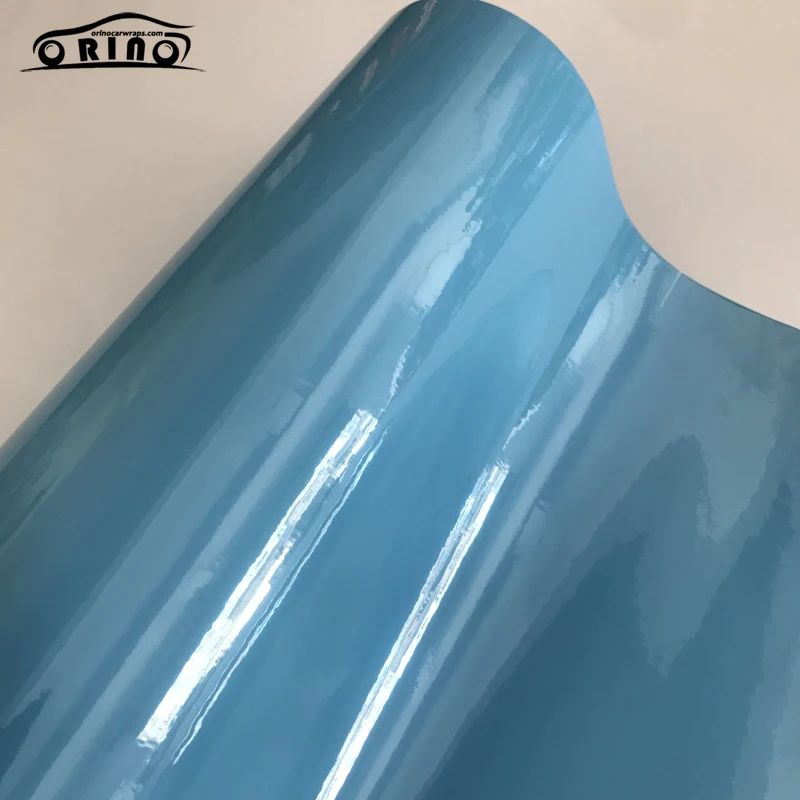 Light Blue Gloss Vinyl Wrap Sticker-2