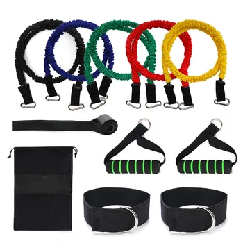 

#H35 Multifunction Resistance Bands Set Yoga Exercise Fitness Band Tube Bands Gym Fitness Exercise Pilates Yoga Pull Rope 6PCS