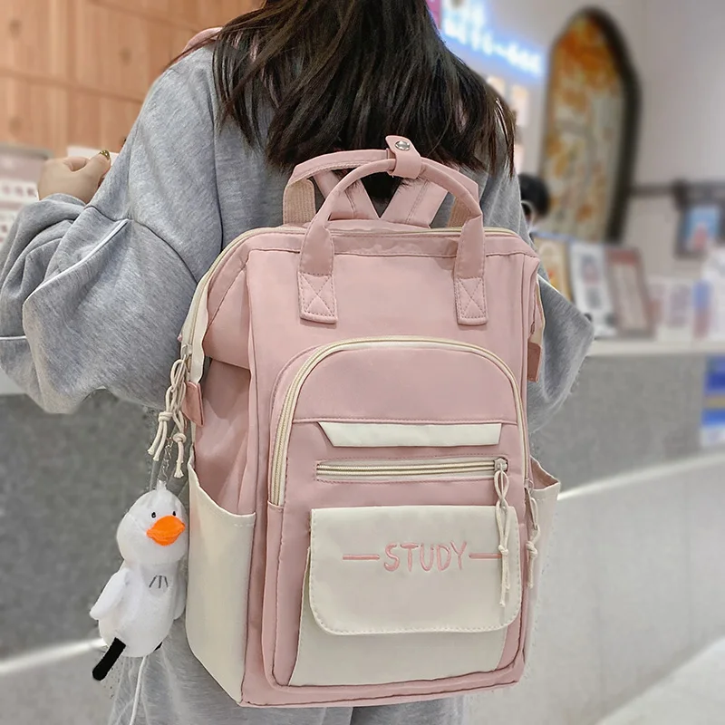 Ladies Waterproof Kawaii Pink Backpack 
