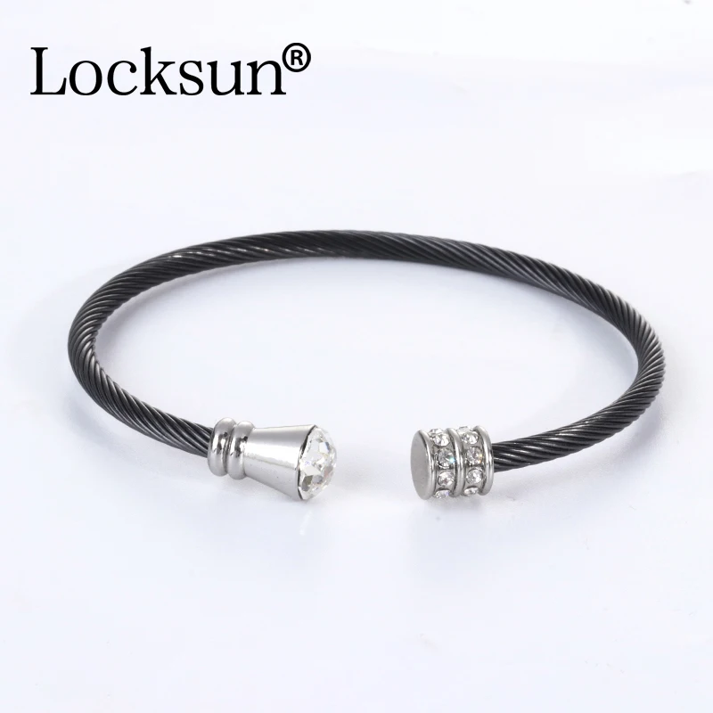 Locksun Новое поступление модные браслеты из нержавеющей стали необычные персонализированные ювелирные изделия известный бренд класса люкс для женщин браслет подарок