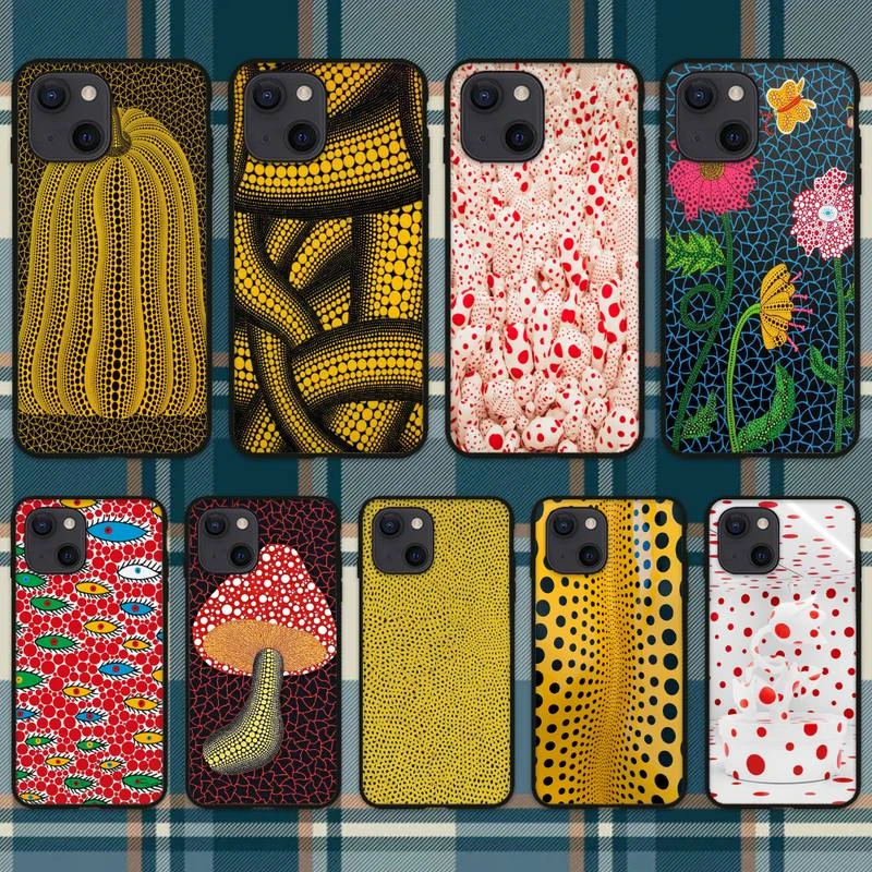 apple iphone 11 Pro Max case YAYOI KUSAMA art Phone Case For iPhone 11 12 Mini 13 Pro XS Max X 8 7 6s Plus 5 SE XR Shell iphone 11 Pro Max wallet case