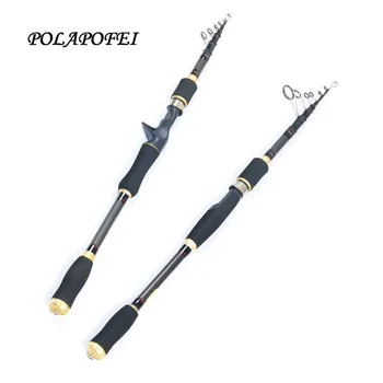 

1.8m~2.7m Carbon Telescopic Fishing Rod Pod MH Lure Spinning Rod Bait Casting Rod Feeder Pole Fishing accessories Olta D78