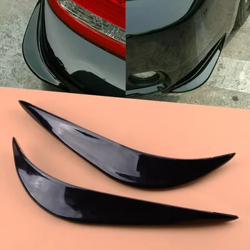 

2Pcs Black Auto Car Accessories Streamlined Bumper Corner Guard Cover Anti Scratch Protector Sticker