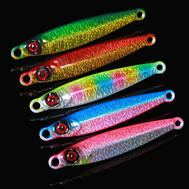 Iscas de Água Luminosa Tungstênio Metal 10g 40g 60g Isca Rápido Afundar Salgada Jig 5 Pçs 9 5 pçs luminosa tungstênio metal 10g 40g