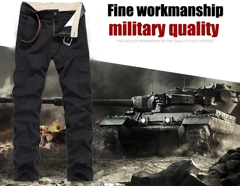 High Quality Harajuku Khaki Casual Pants Men Military Tactical Joggers Cargo Pants Multi-Pocket Fashions Techwear Army Trousers cargo pants outfit