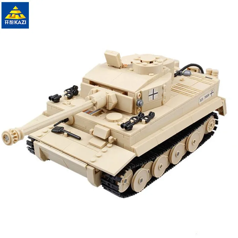  KAZI 995pcs Century Military Panzer King Tiger Tank Building Blocks Brick Toy 82011