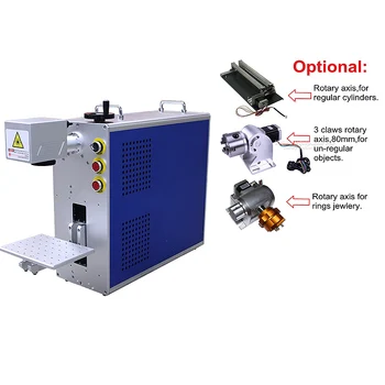 

All in one portable fiber laser nameplate Marking machine Super-laser Max Raycus Fiber laser metal engraving machine