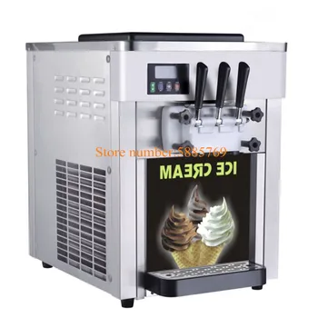 

3 Flavor Soft Serve Ice Cream Maker Soft Ice Cream Machine Ice Cream Making Machines