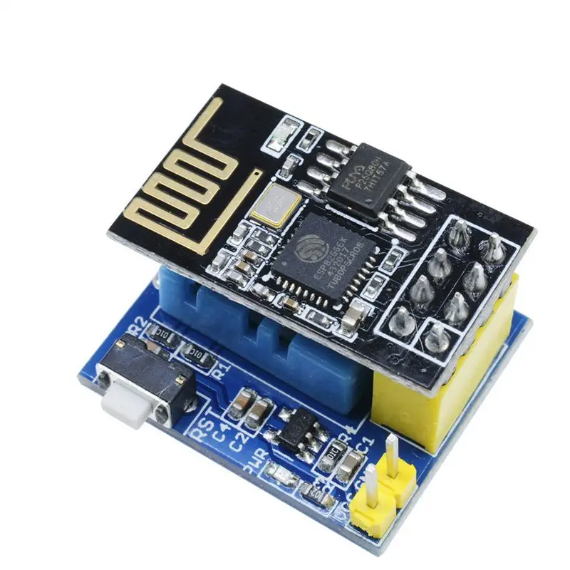 ESP8266 ESP-01S Serial Wireless Transceiver+DHT11 Temperature Humidity Monitor Shield Sensor Wifi Module Adapter Board