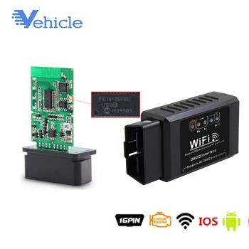 

2019 Mini ELM327 WIFI ElM 327 Wi-Fi V1.5 PIC18F25K80 OBD2 Car Diagnostic Tool OBD 2 Scanner Interface Supports For Android/iOS