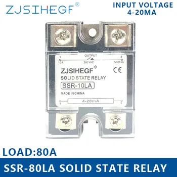 

output 24-480VAC SSR-80LA Input DC 4-20mA Single Phase SSR Solid State voltage regulator SSR 80LA for PLC control soultion