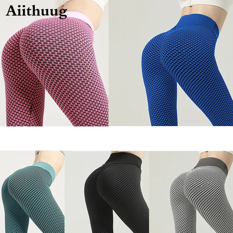 Aiithuug Women's High Waist Yoga Pants Tummy Control Slimming Booty  Leggings Workout Running Butt Lift Tights Yoga Pants Women - AliExpress