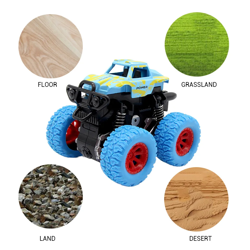 Детская мини игрушка 4WD инерционная вращающаяся машинка с фрикционным эффектом