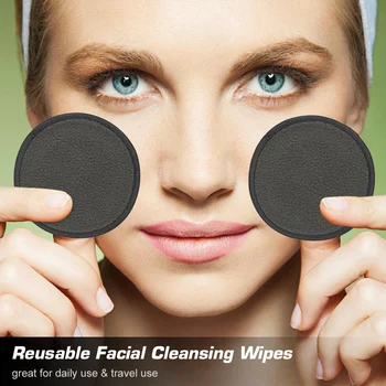 

16pcs Reusable Makeup Removing Pads for Mascara Eye Shadow Lipstick Foundation Removal Daily Facial Cleansing Wipes Beauty Tool