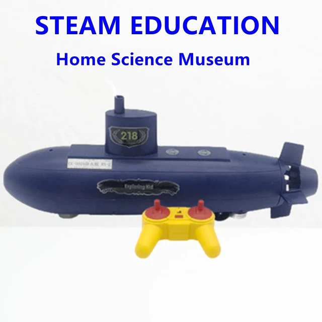 Interactive DIY Assembly Electric RC Submarine Toy 30.5CM STEM Science Education Remote Control Submarine Boat water Toy 5