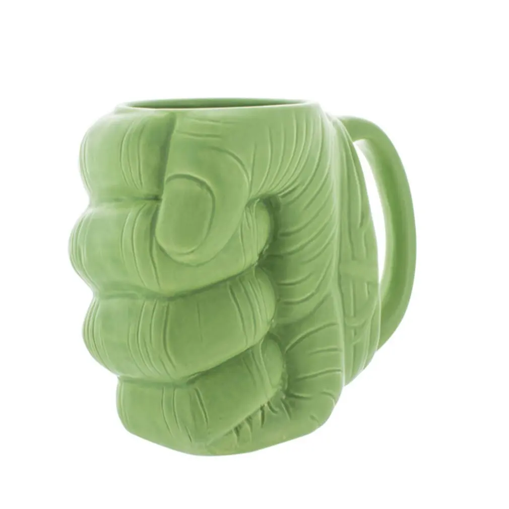 Creative ceramic cup Hulk fist ceramic cup mug gram coffee mug grip box cup home daily necessities gift