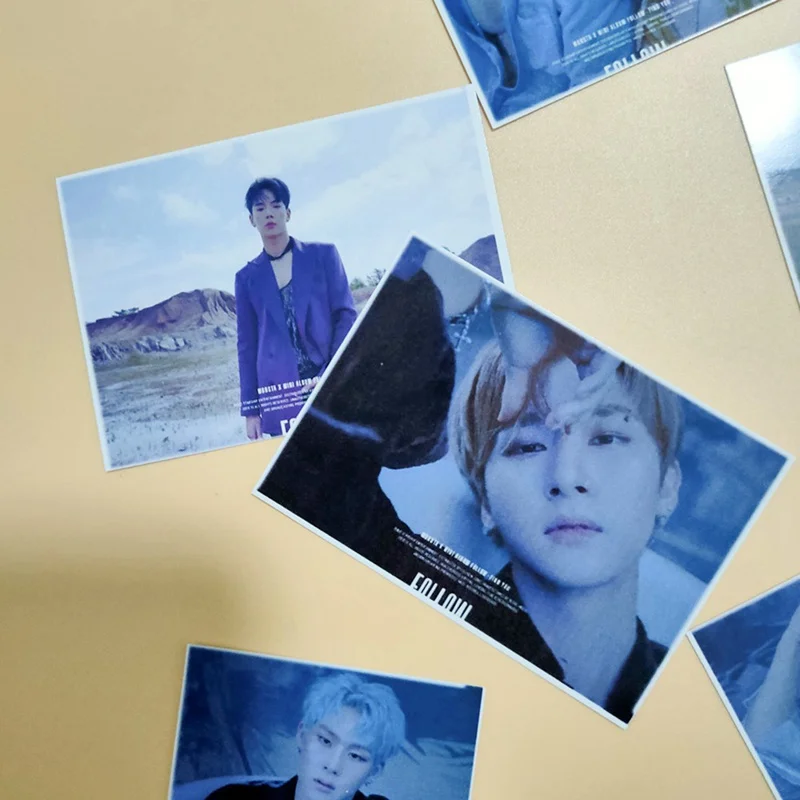 16 шт./компл. Monsta X Lomo карточки самодельные бумажные фотокарточки для поклонников