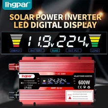 Lingpar, 600 Вт, 600 Вт, портативный автомобильный инвертор, зарядное устройство, адаптер преобразователя постоянного тока 12 В/24 В переменного тока, 110 В/220 В, Модифицированная синусоида, новинка