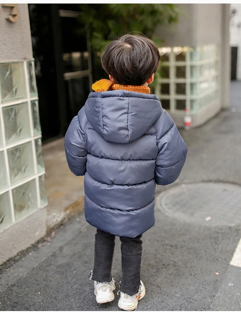 A15/ г. Зимняя куртка для мальчиков и девочек, детские теплые пуховые парки Детские пальто с капюшоном Детская плотная верхняя одежда, зимнее пальто для малышей