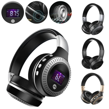 

Foldable Bluetooth 4.1Headphones HIFI Stereo Wireless Earphone Gaming Headsets Over-ear Noise Canceling with Mic Support TF Card