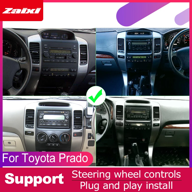 Автопроигрыватель GPS навигация для Toyota Prado 2002 ~ 2010 2 DIN Автомобильная